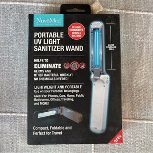 NuvoMed Foldable Portable UV-Light Sanitizer Wand Helps Eliminate Germs NEW